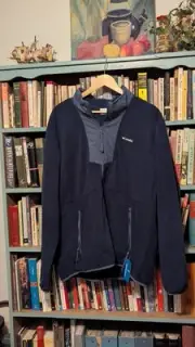 --NEW-- Columbia Men's Sequoia Grove Half Zip Fleece Size (XL) Navy Blue