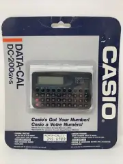 Casio Data-Cal DC-200 GY-S Calculator New NOS Sealed Telephone Directory