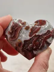 74g Mexican Crazy Agate Heart Crystal sphere Tower Gemstone Healing