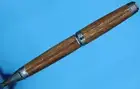 Classic Cigar Ballpoint Twist Pen in Antique Silver & Walnut Parker Style Refill