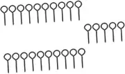 SOLUSTRE 5sets Screw Eye Screws Rust-Resistant Eye Screw Hooks for Wood Versatile for Christmas Lights Bird Cages 5pcs*5