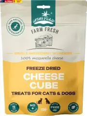 Freeze Dried Cheese Cube Treats for Cats and Dogs 150 G