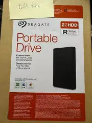 Sealed Seagate 2TB Expansion Portable Drive External HDD USB PC Mac Chromebook