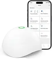 meross Water Leak Detector Hub Needed, Smart Water Alarm, App Alert, Replaceable Batteries, Interlinked, Apple HomeKit Supported, Wireless IP67 Flood Sensor, for Kitchen Bathroom Basement Garage