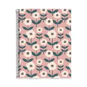 Miquelrius 4-subject Lined Cardboard Notebook A48.25 X 11.75 - Simple Pink