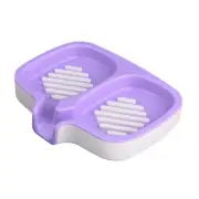 Bathroom Self Draining Soap Holder Keep Soap Dry Holds Two Bars Of Soap