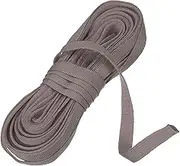 uxcell 10 Yards Corset Boning Casing, 3/8"(10mm) Nylon Plush Boning for Sewing, Bra Cover Casing Elastic Band Tape for Lingerie Wedding Bridal Gown Dress, Dark Brown