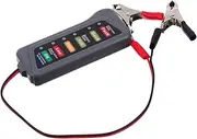 Battery Tester Portable Charger Testers Electricity Car Meter LED Batteries Analyser Wire Automotive Power USB Gauge Circuit Voltage Tester Rechargeable Analyzer para Abs Grey