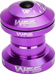 NV.28 1 Inch CNC Alloy Threadless Headset with Top Cap, Purple, HS02ZQPUR