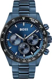 Hugo Boss Hero IP Blue Steel Blue Dial Men'S Watch