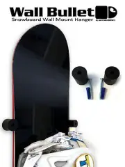 Wall Bullet Snowboard Wall Mount Hanger Display Storage Rack Grab & Go