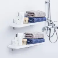 在飛比找momo購物網優惠-【3M】無痕防水收納-浴室置物板2入組