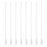 8pcs 12 Inch Ceiling Fan Pull Chain Beaded Ball Chains Extension Cord White