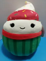 NWT 8” Chandra the Cupcake Squishmallow Christmas Edition 2021