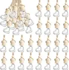50 Pcs Hanging Car Air Freshener Car Diffuser Bottles Empty Glass Perfume Bottle