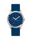 Guess Logo Silicone Strap Watch Men Blue Watches