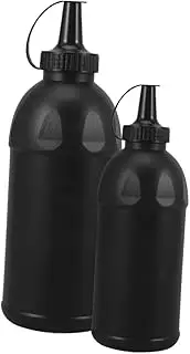 BRIGHTFUFU 2pcs Balloon Refill Plastic Bottle Travel Bottle Plastic Subpackage Bottle Small Bottle Plastic Empty Subpackage Bottle Holder Bottle Pp Black