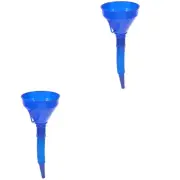 2 Pack Large Diameter Filter Refueling Funnel Wide for Car Auto Flexible Neck