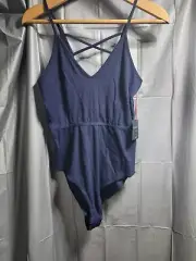 Cynthia Rowley Bodysuit Womens Medium Navy Sleepwear