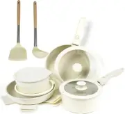 17-Piece Ceramic Nonstick Cookware Set - Healthy, Non-Toxic, Induction Compatibl