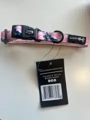 Sassy Wolf Collar - Pink/Blue - Size S