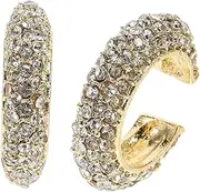 [FOMIYES] Fashion Women's Ear Bone Clips Set of 2 Zinc Alloy c Shaped Earrings Stylish Cuff Jewelry for Special Events