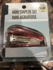 Mini Stapler Set Includes 1000 Staples