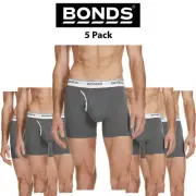 Mens Bonds Mid Midway Guyfront Trunks 5 Pack Cotton Stretch Seamfree BULK MY7WA