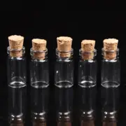 10pcs Small Glass Bottles with Cork Tiny Vials Jars 11x22mm For Wedd_Z0 CR