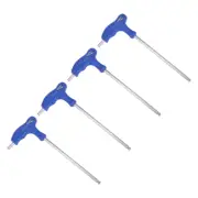 4pcs 6mm Ball End Hex Key T-Handle Wrench Spanner, Metric CR-V Steel