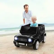 CostwayLicensed Mercedes-Benz G500 Kids Ride-on Car with Remote-Black