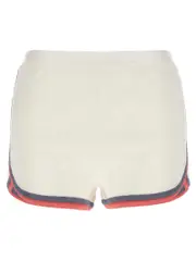 [Fendi] Fendi-Logo Shorts Bermuda E Short Bianco-Donna 40IT