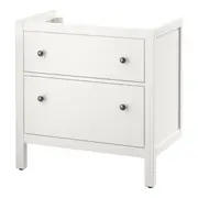 HEMNES Wash-stand with 2 drawers, white, 80x47x83 cm