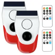 Solar Outdoor Motion Sensor Alarm,Motion Activated Alarm,Adjustable Sensitivi...