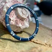Ceramic Blue "Fifty Five Fathoms" Bezel Insert for Seiko SKX SRPD ~ US Seller