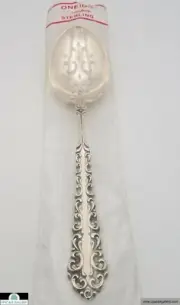 Oneida Venetian Scroll Sterling Silver Pierced Tablespoon 8.25" *NEW*