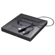 5 in 1 USB3.0 Type C External CD DVD Drive with Usb/Type-C Ports+ SD/TF Drive Bu