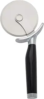 KitchenAid Classic Pizza Wheel with Sharp Blade for Cutting Through Crusts, Pies and More, Built in Finger Guard for Safety and Comfort Grip to Protect Fingers, Dishwasher Safe, 9-Inch, Black
