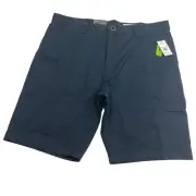 Volcom Frickin Modern Straight Chino Shorts Men's 38 Blue Preppy Regular Rise