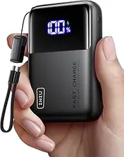 [INIU] 100W Power Bank, Mini Size 25000mAh High Capacity Laptop Portable Charger, USB C in&Out Tablet Powerbank, Smart Digital Display Phone Charger for iPhone 16 15, Samsung, iPad, MacBook, Laptop etc.