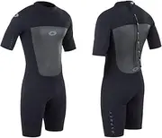 Osprey Men's Shorty 3 mm Summer Wetsuit, Adult Short Sleeve Neoprene Surfing Diving Wetsuit, Origin, Multiple Colours