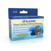 Algone Aquarium Water Clarifier & Nitrate Remover - Large 6 Pouches - 110 Gallo