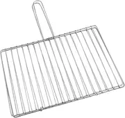 1Pc Stainless Steel Barbecue Grill Net Clamp Durable Grilling Tool for BBQ for Fish Vegetables and Meat High Temperature Resistant Mesh Rack for Outdoor Cooking