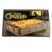 VTG Pyrex Original Fireside Bakeware 2325-F 2-Qt Oblong Baking Dish/Metal Server