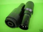 1pcs XLR Male 3 Pin to 4 Pin Speakon Female Jack for Speaker MIC Cable Converter