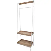 Wood Metal 175cm Display Storage Rack Stand Home Kitchen Pantry Organiser White