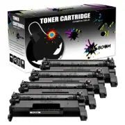 4 Black Toner replace for HP CF258X NO CHIP 58X LaserJet Pro M404dw MFP M428fdn