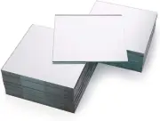 50 Pack Square Glass Mirror Tiles, 4X4 Inch Small Decorative Glass Mirror Square