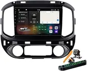 M6 pro1,Car Stereo Android 14.0 Radio for GMC Sierra 2014-2018 GPS Sat Navigation 9'' Touchscreen DVD Multimedia Video Player FM BT Receiver with Carplay 4G 5G WiFi DSP SWC