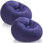 Inflatable Bean Bag Chair for Adults Blow up Lazy Sofa Lounge Folding Portabl...